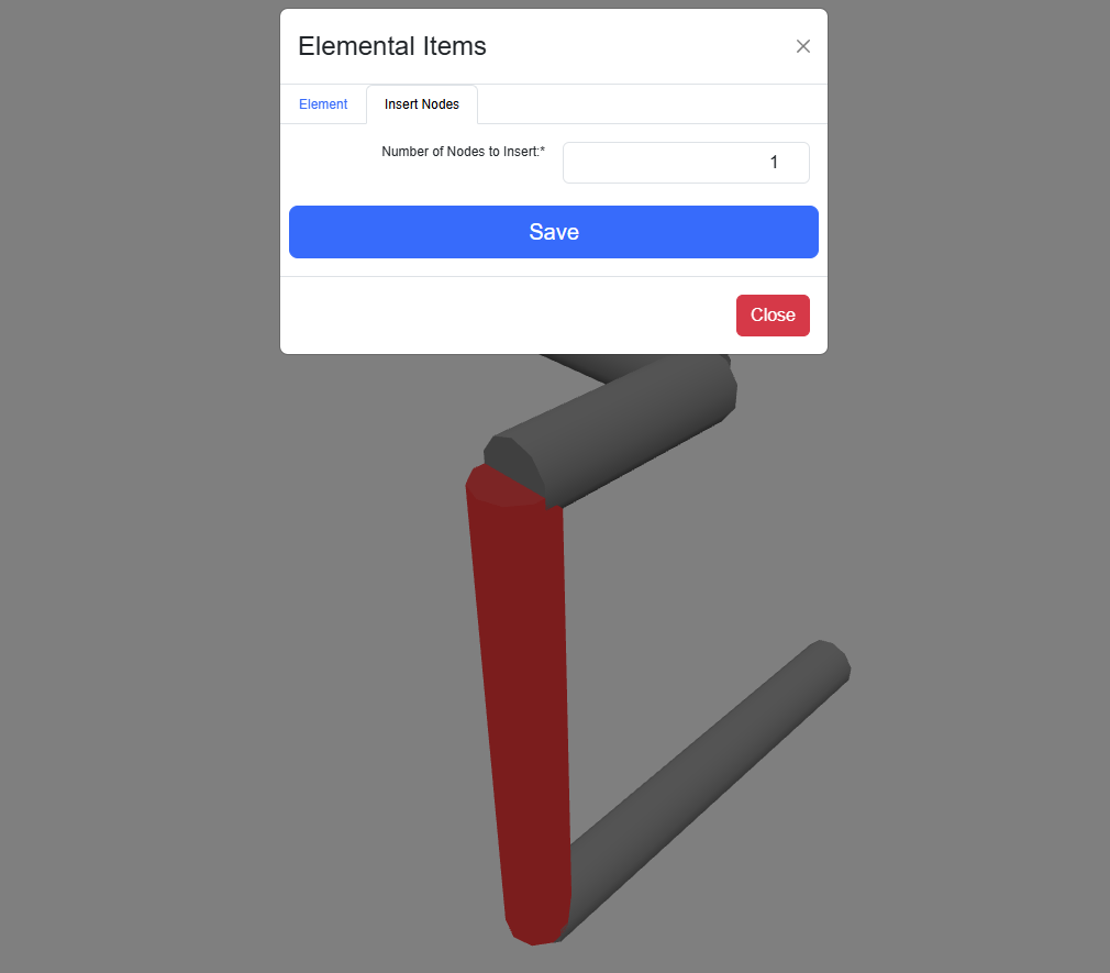 Node support controls and the 3D label options.