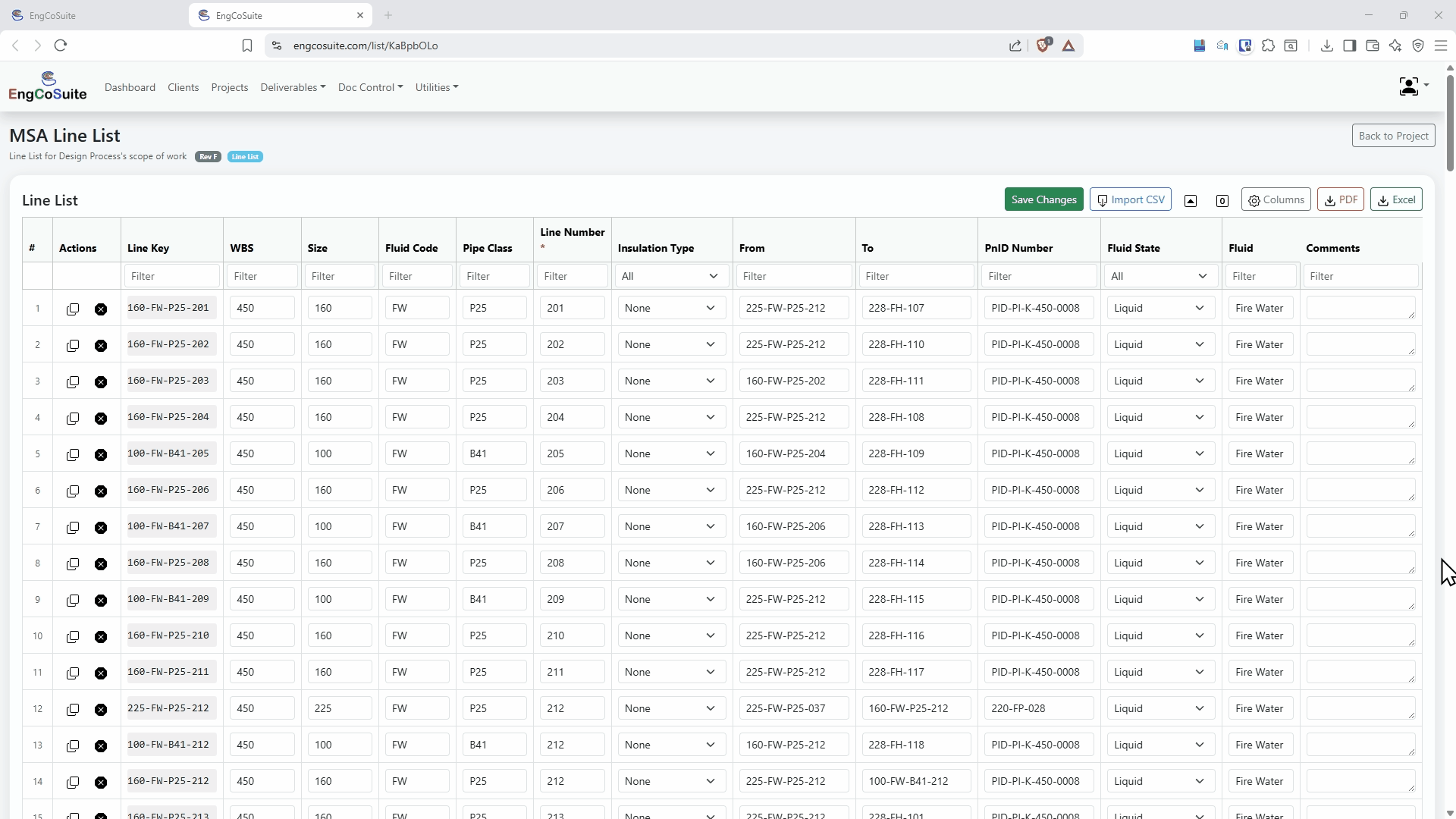 Lists screenshot